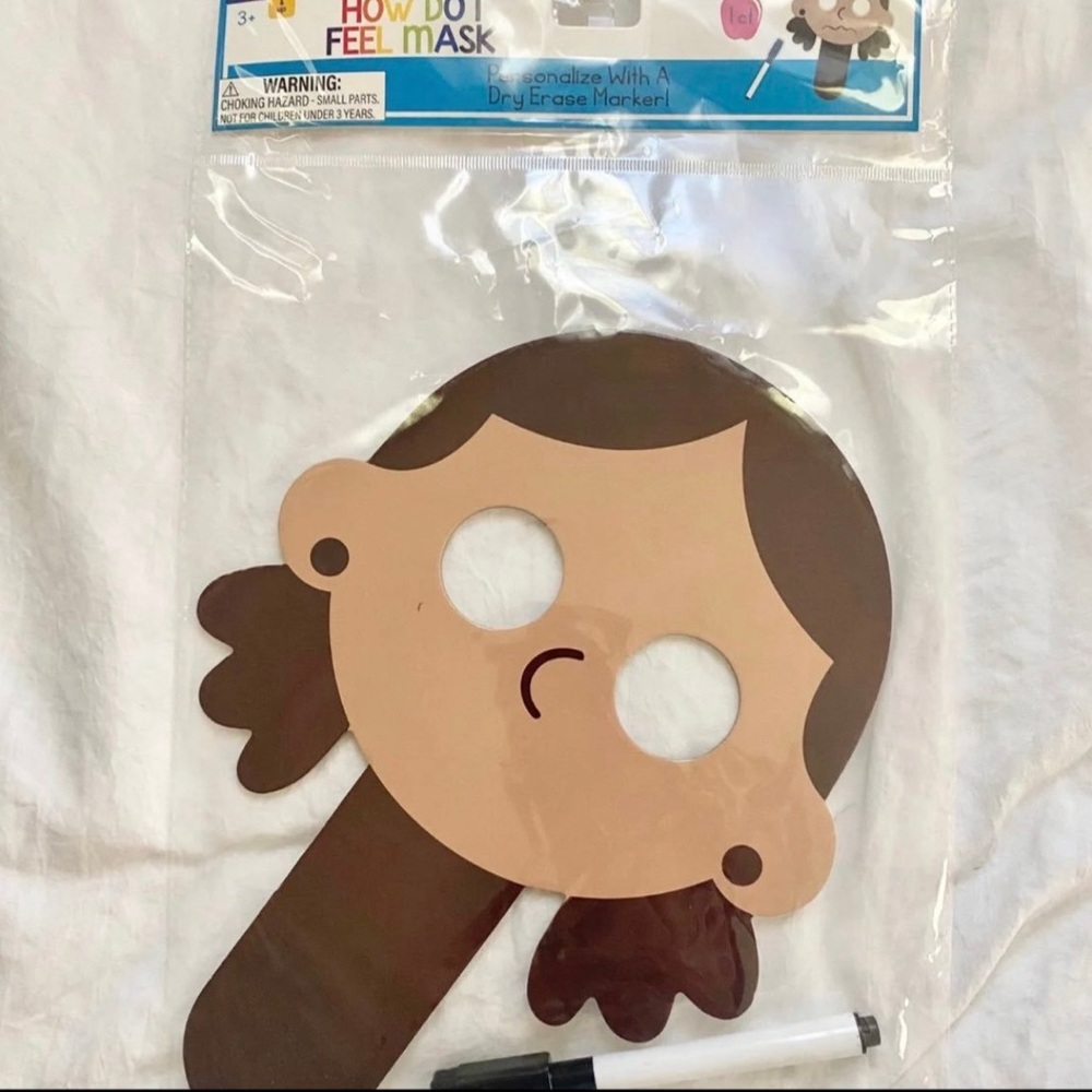 💞 New Kids Dry Erase “How Do I Feel?” Activity Mask